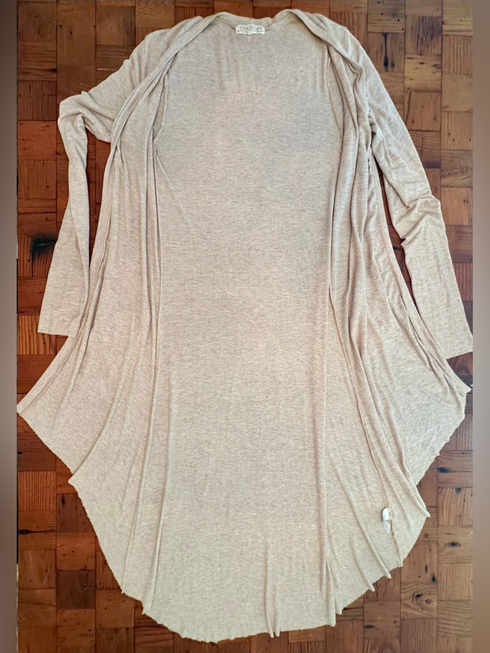 JOAH BROWN Kimono Duster Longline Open-Front Cardigan
